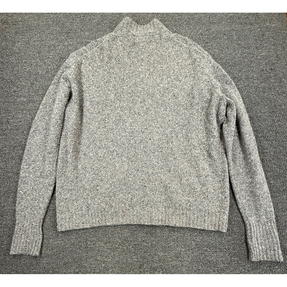 John W Nordstrom Mens XXL Merino Wool Cashmere Zip Cardigan Sweater Gray - Picture 4 of 6